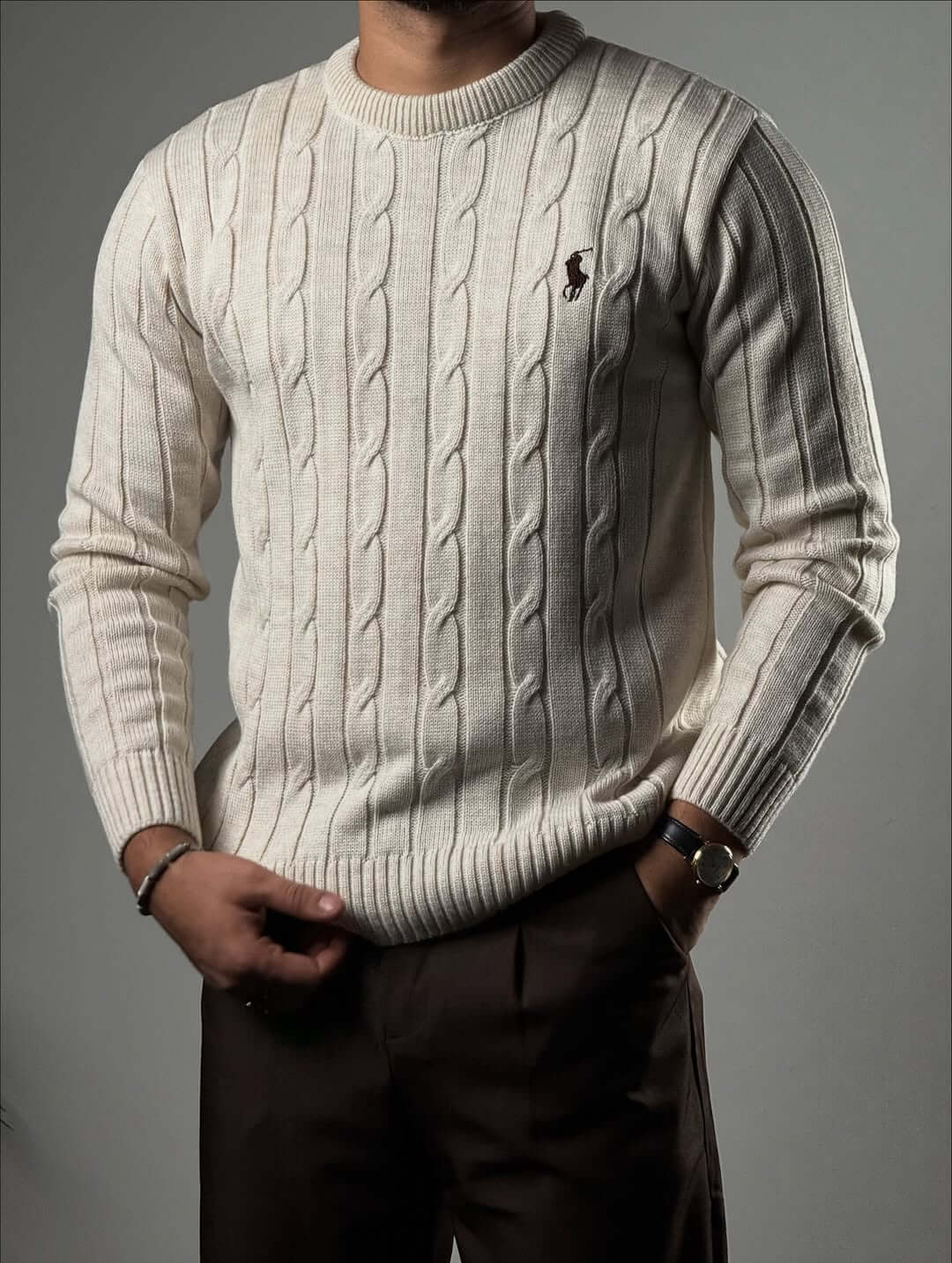 Ralph sweater Old Money en 100 % coton