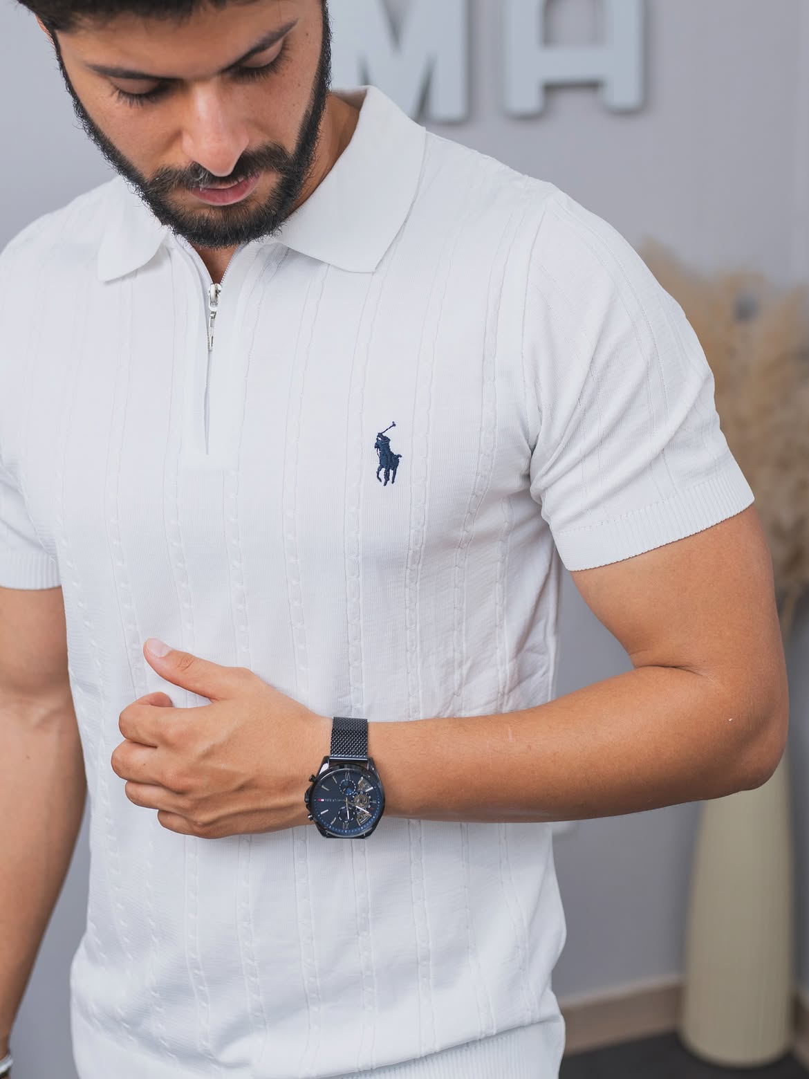 ZIP  Ralph Lauren  style Old Money  100 % coton