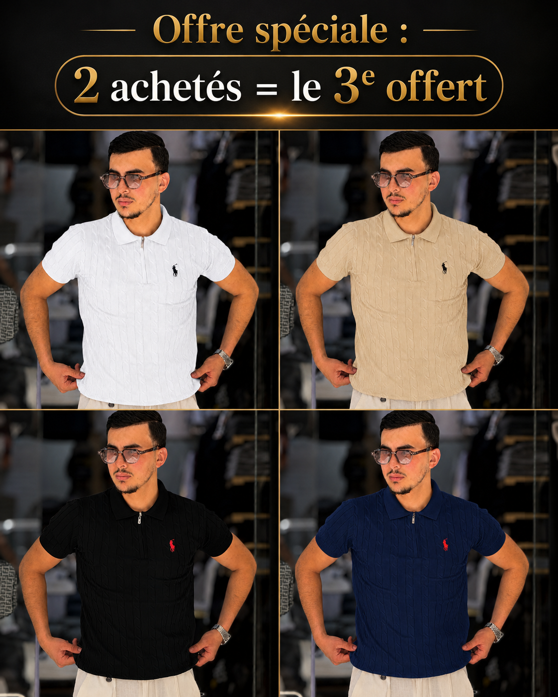 ZIP  Ralph Lauren  style Old Money  100 % coton