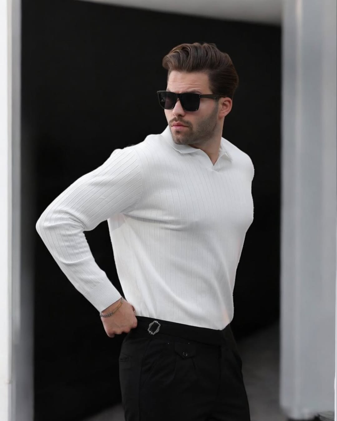 sweater Old Money en 100 % coton 2025