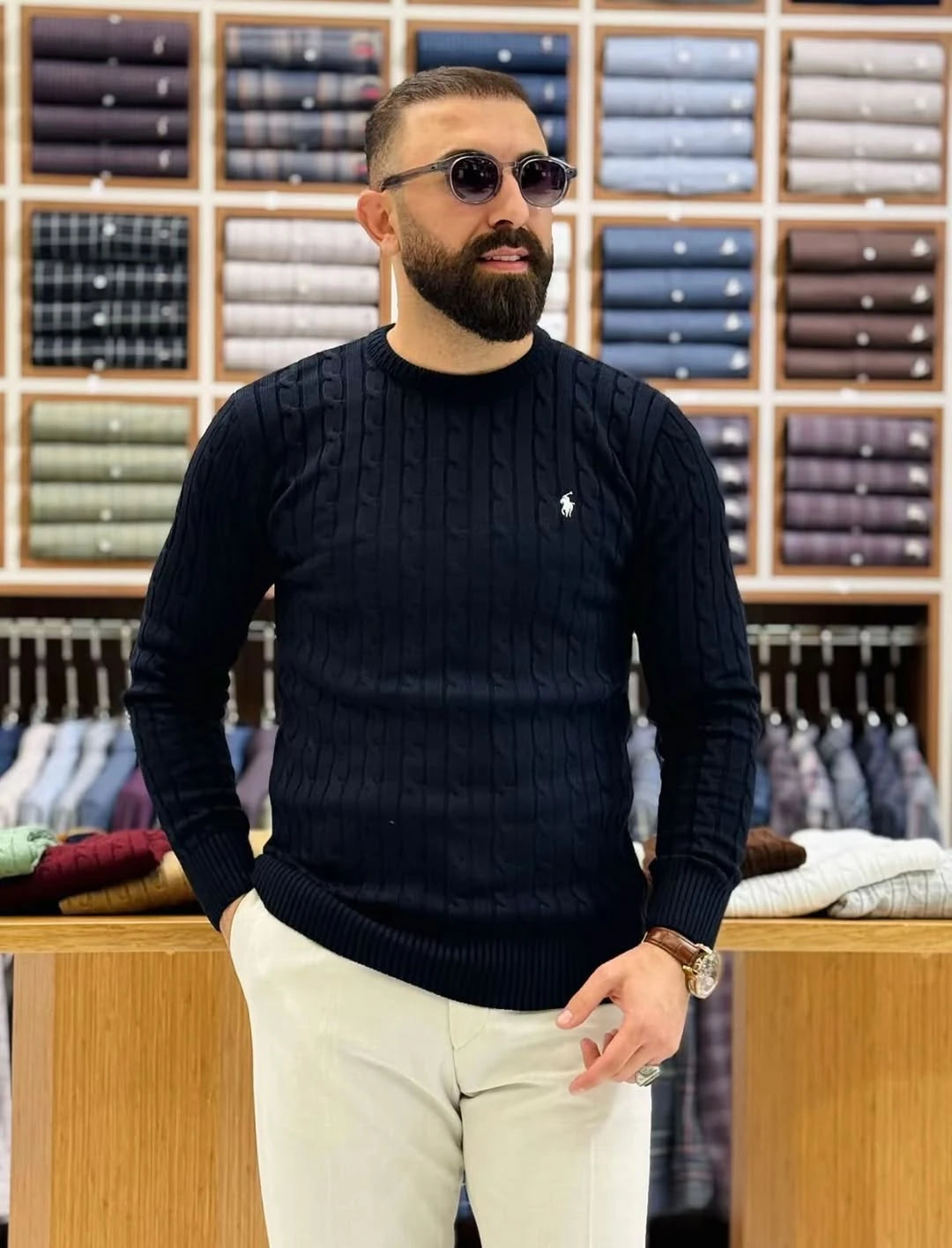 POLO Ralph sweater Old Money en 100 % coton