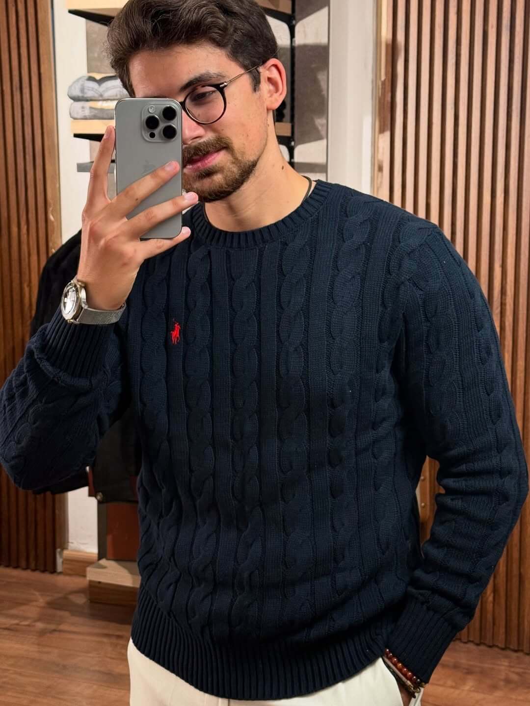 Ralph sweater Old Money en 100 % coton