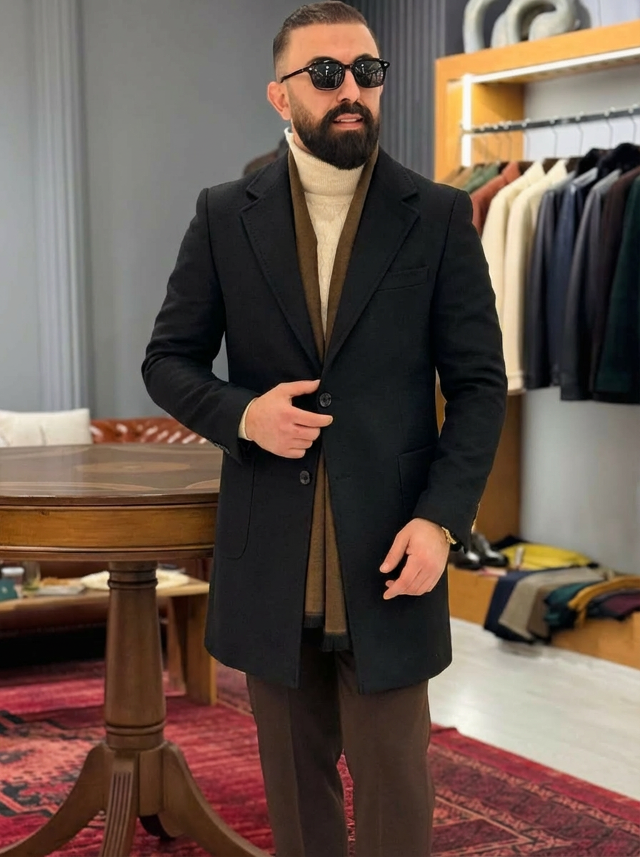 Manteau Homme Élégance Absolue