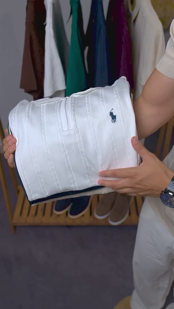 ZIP  Ralph Lauren  style Old Money  100 % coton