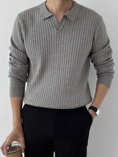 Polo sweater Old Money en 100 % coton