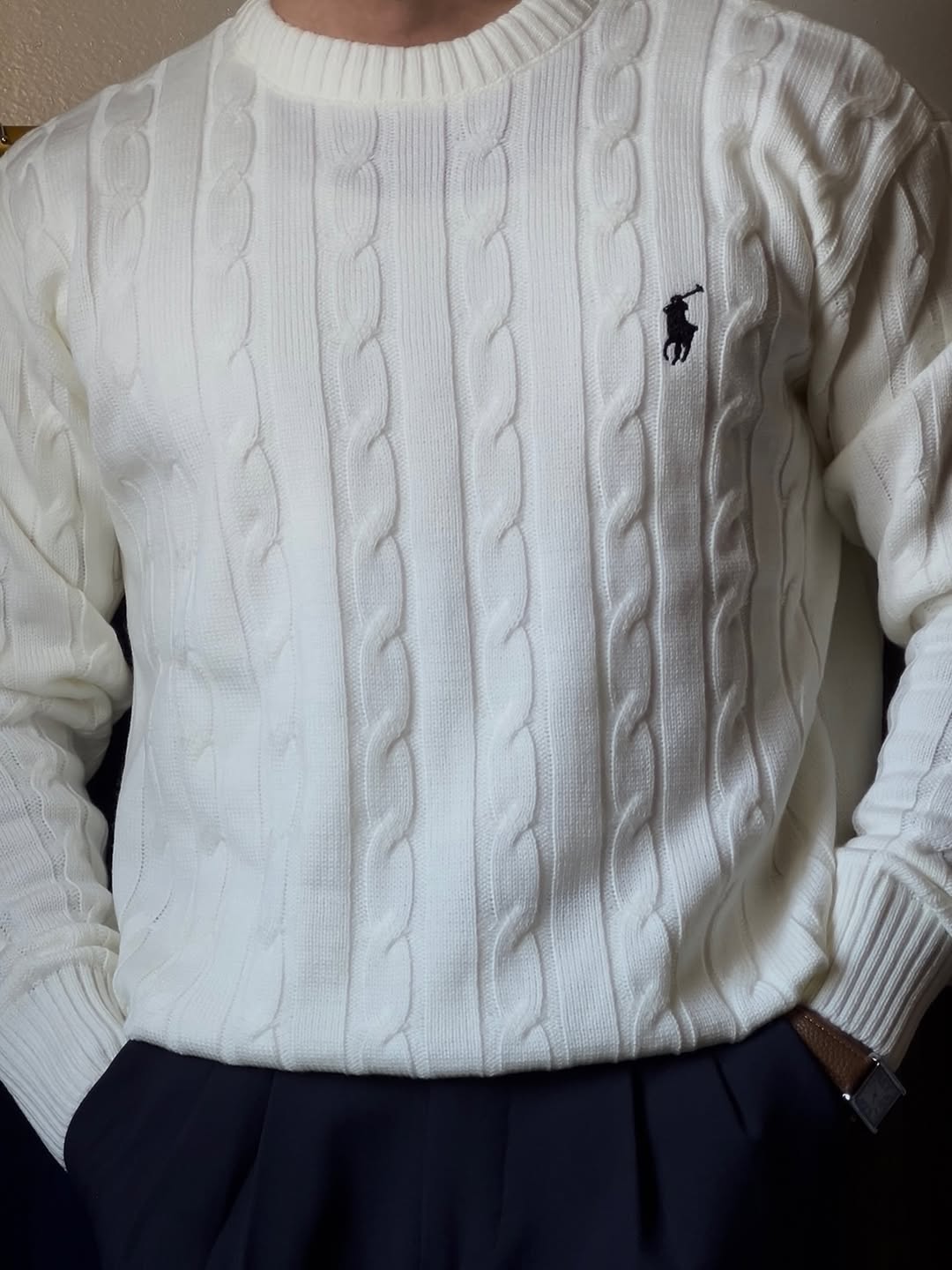 Ralph sweater Old Money en 100 % coton