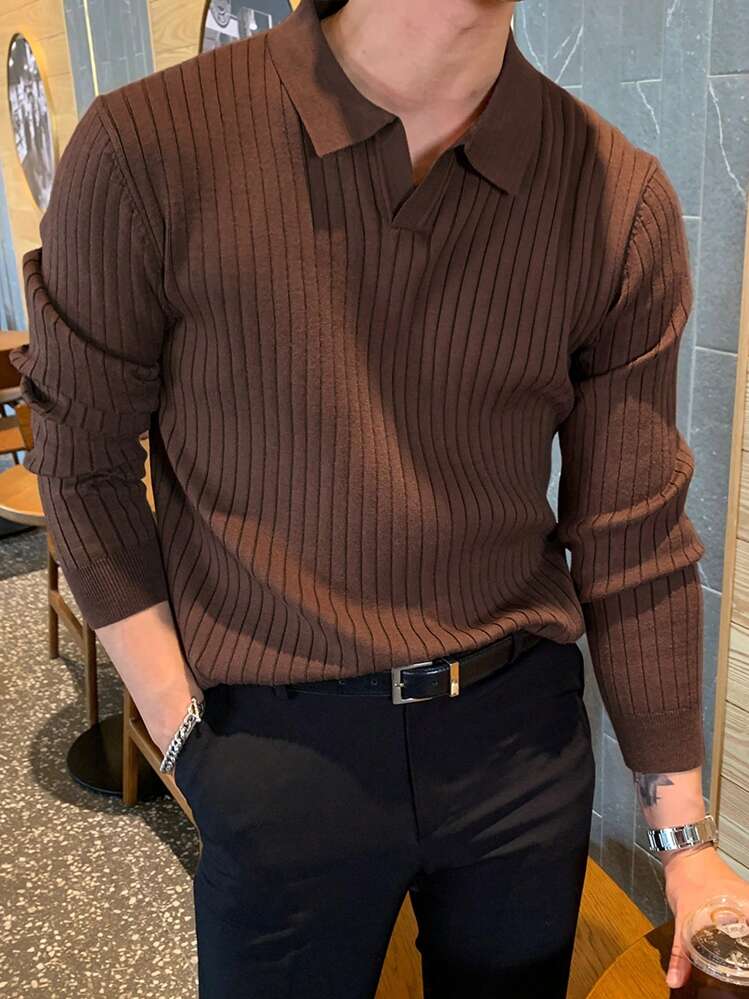 Polo sweater Old Money en 100 % coton